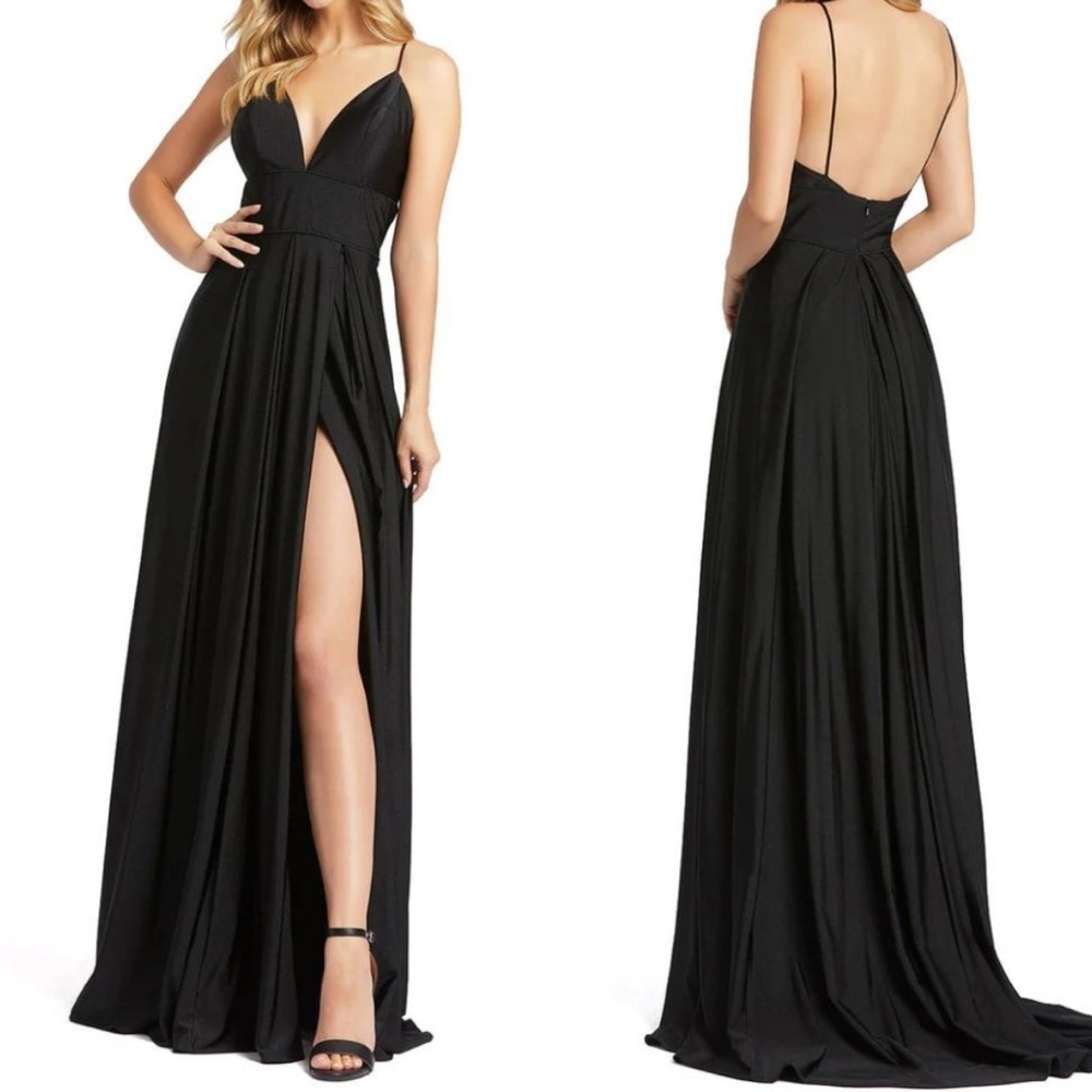 Mac Duggal Black Maxi Dress